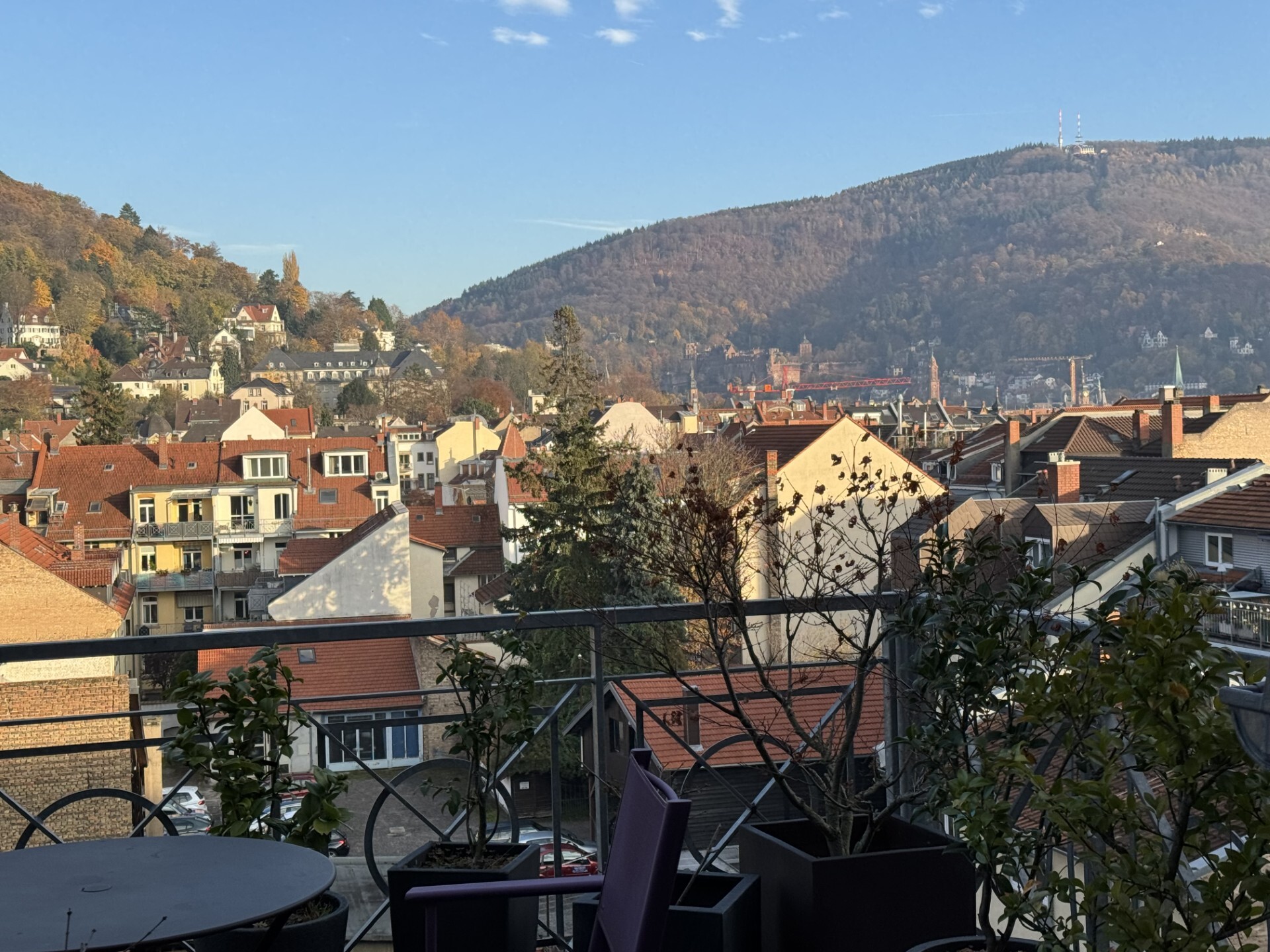Balkon mit herrlicher Aussicht