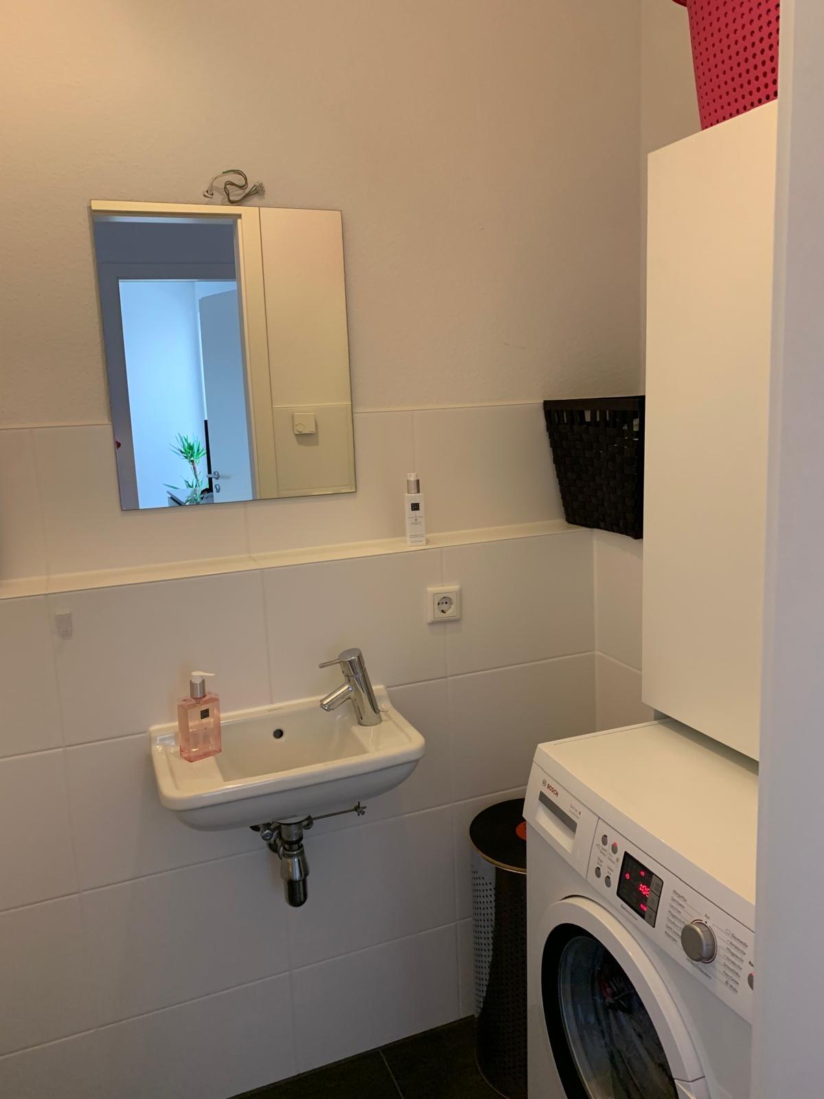 Anschluss für Waschmaschine im Gäste-WC