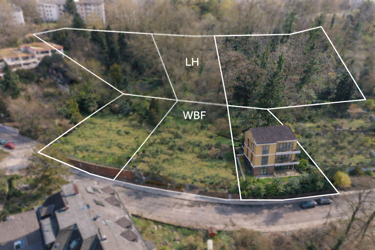 Baugrundstück mit angrenzendem Waldgrundstück