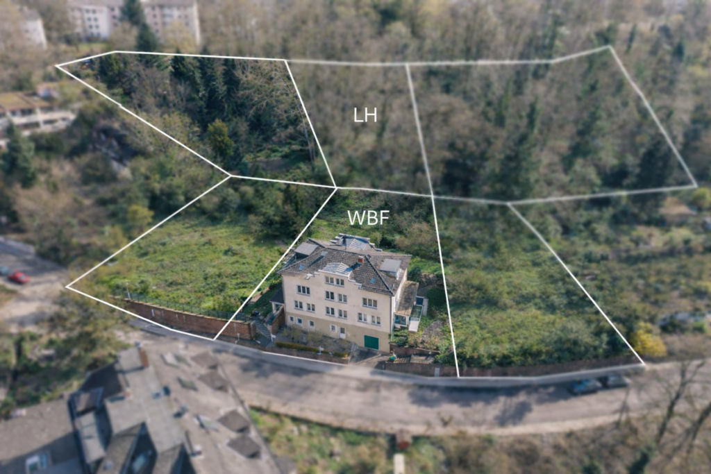 Wohnbaufläche mit Bestand und Waldgrundstück