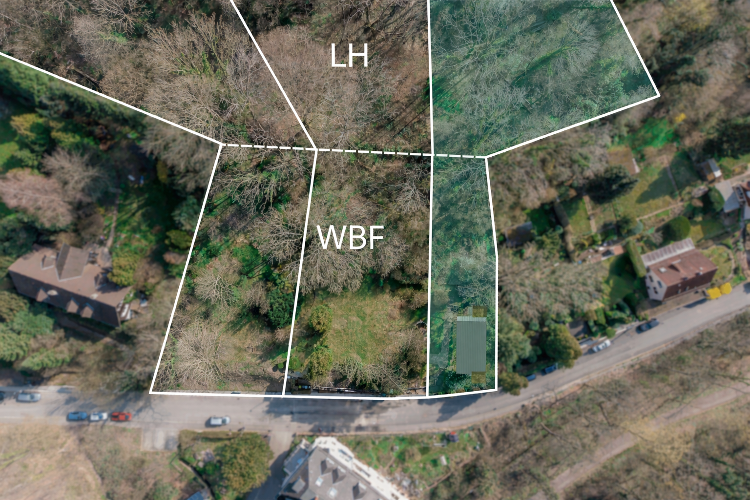 Baugrundstück mit angrenzendem Waldgrundstück