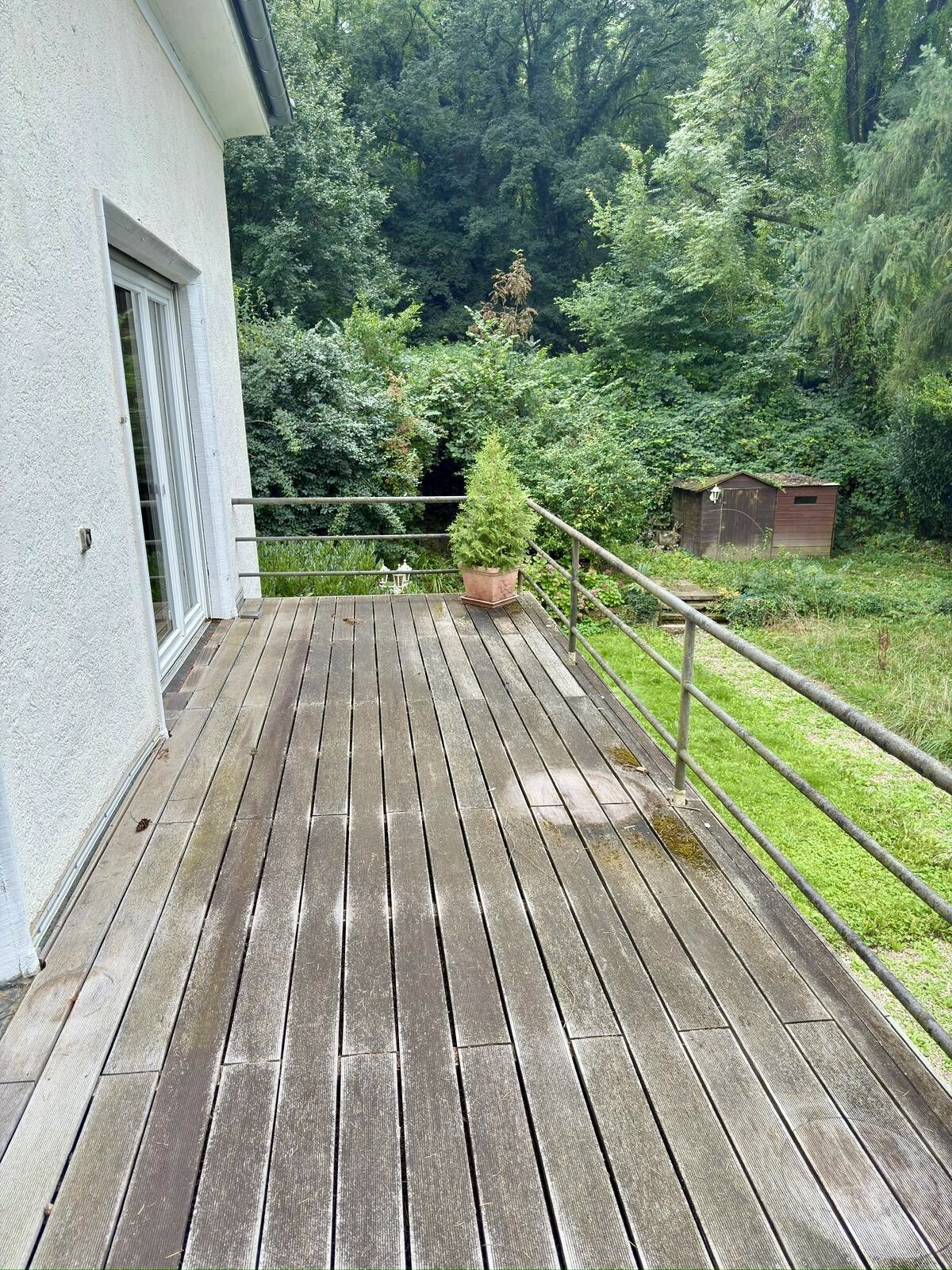 Balkon ins Grüne