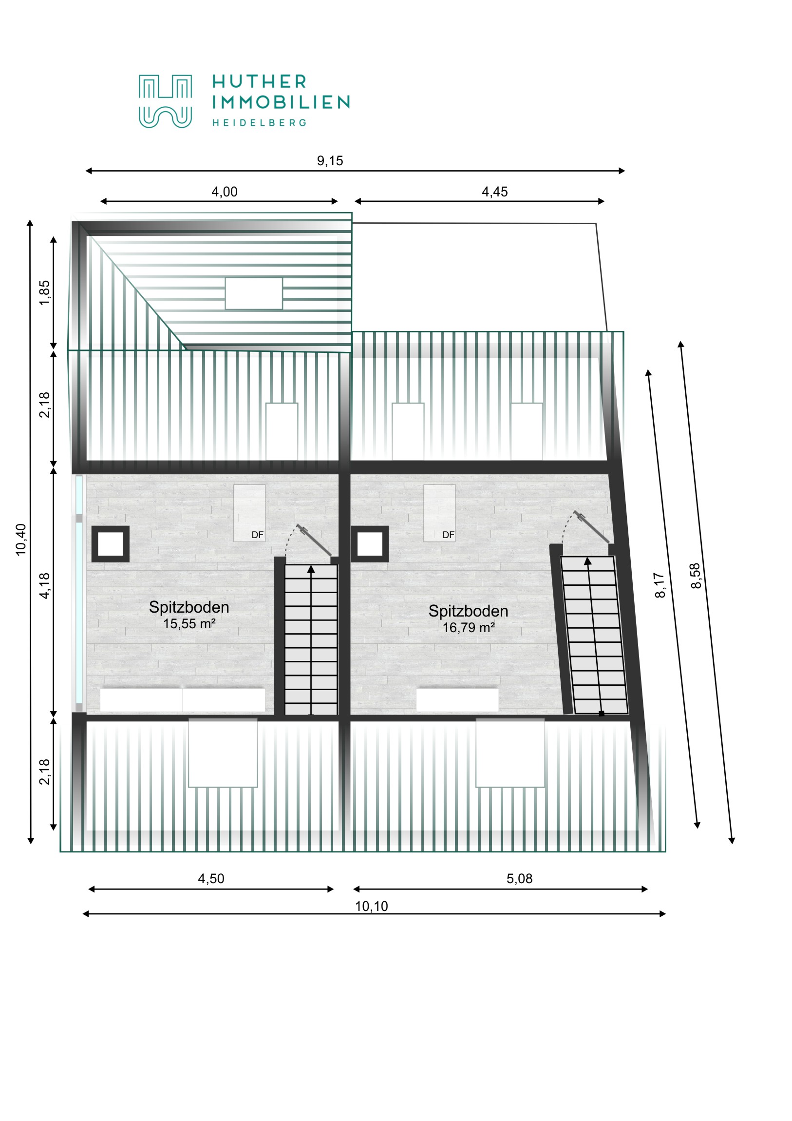 Grundriss Spitzboden
