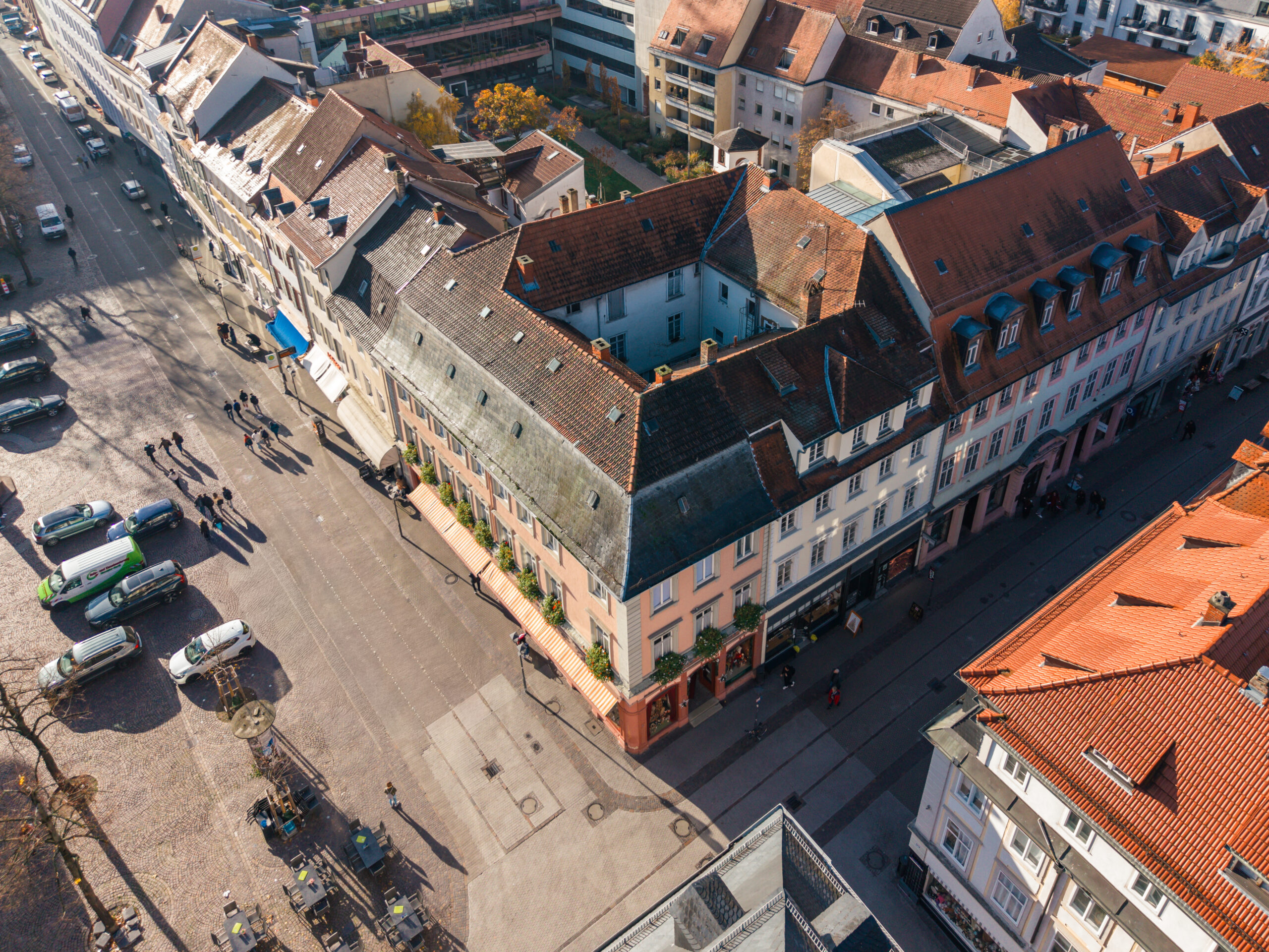 Hauptstraße Heidelberg Vogelperspektive