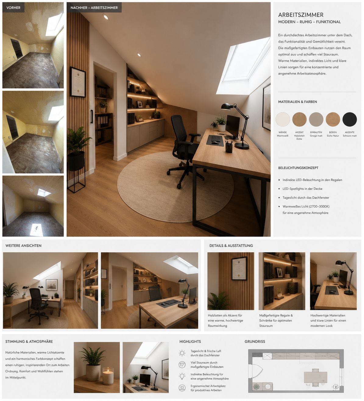 Visualisierung Arbeitszimmer
