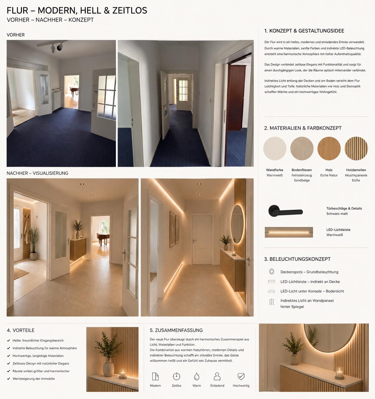 Visualisierung Flur