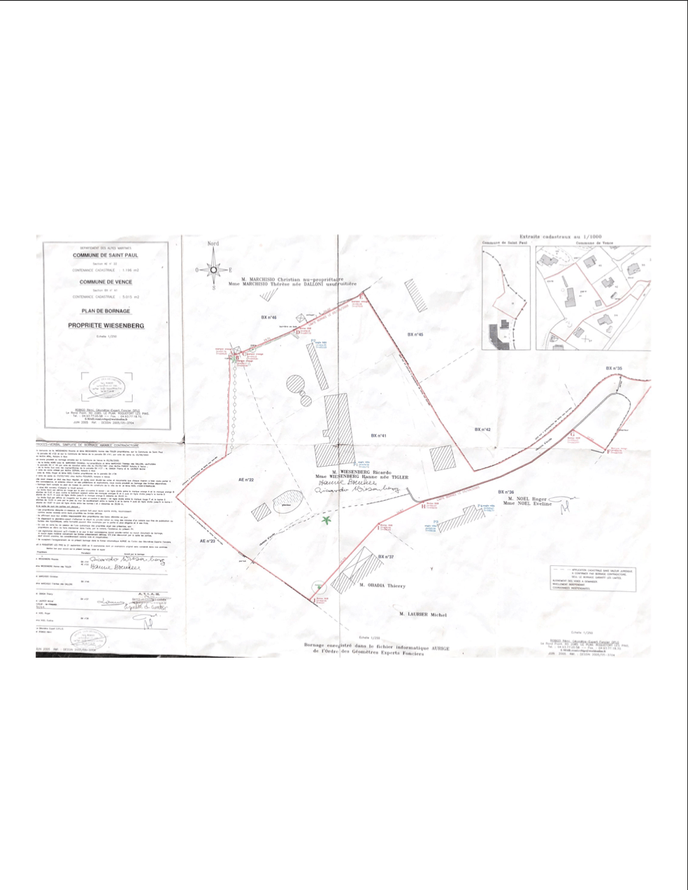 Lageplan des Anwesens 