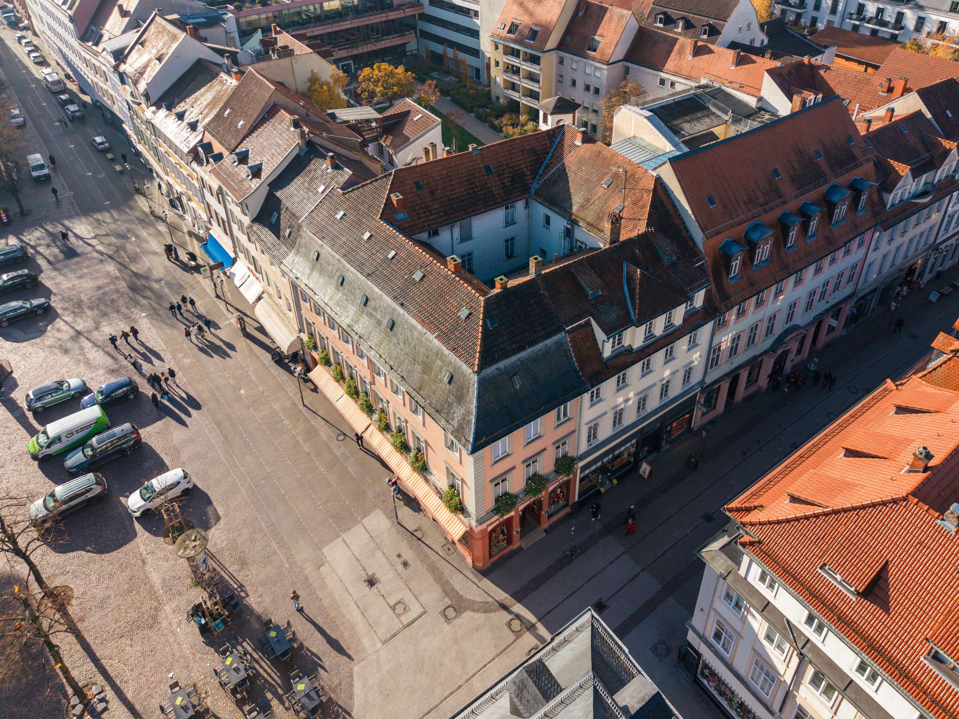 Hauptstraße Heidelberg Vogelperspektive