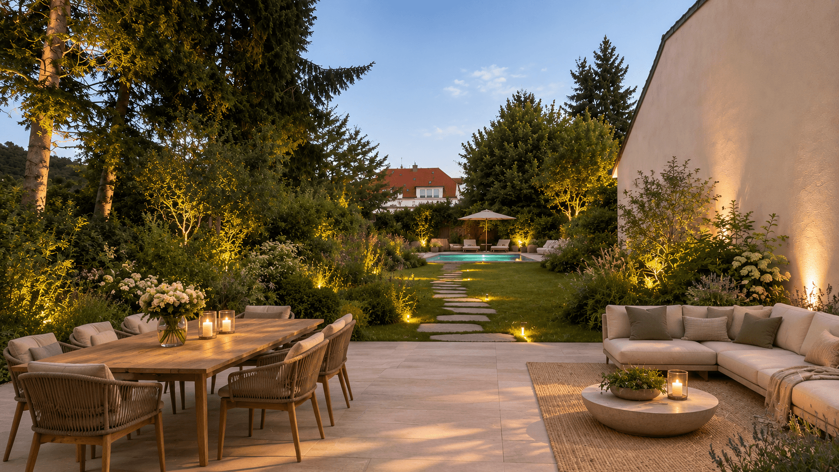 Visualisierung Garten