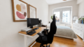 Schlafzimmer 2 mit Arbeitsplatz
