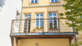 Balkon an der Rückseite des Hauses