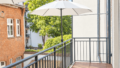 Balkon mit Blick in den Innenhof